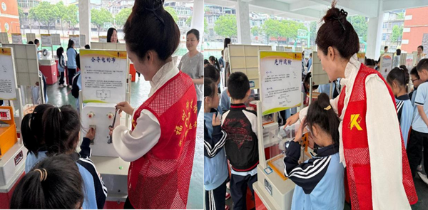 流動星光耀童心 科技筑夢新家園——福州科技館科普大篷車駛?cè)敫Ｖ菔锌彀矊W(xué)校