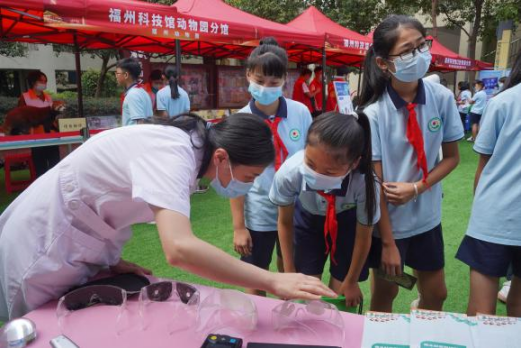 福州科技館眼健康分館參加2022年福州市全國科普日活動(dòng)暨福州科技館科普?qǐng)鲳^“1+N”志愿服務(wù)行動(dòng)