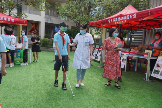 福州科技館眼健康分館參加2022年福州市全國科普日活動暨福州科技館科普場館“1+N”志愿服務(wù)行動
